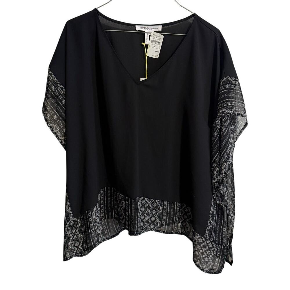 BCBGeneration Aztec Tribal Flowy Blouse NWT Medium